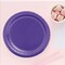 24 Count Purple Color Round Dessert Plates for Birthday or Princess Themes 7"